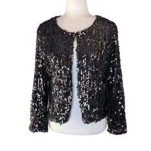 WD.NY black sequin cardigan